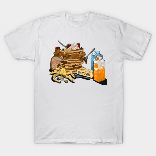 Whats For Breakfast (NO BACKGROUND) T-Shirt by DejaDoodlesArt